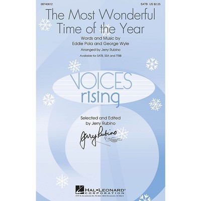 The Most Wonderful Time of the Year SSA Andy Williams Arranged by Jerry Rubino