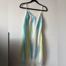 Vintage Gutthan Pastel Blue Ombré Mini dress