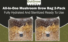 All in One Mushroom Grow Bag 2-Pack) | For Dung