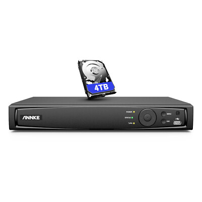 ANNKE 12MP 8CH NVR Recorder POE Überwachungskamera Personen&Fahrzeugerkennung
