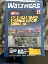 Walthers 933-4502 70' Single-Track Through Girder Bridge Kit HO Scale Train