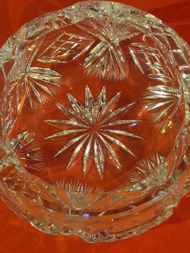 Crystal Ashtray Glass Bohemia Style Small Vintage Decorative - Picture 3 of 11