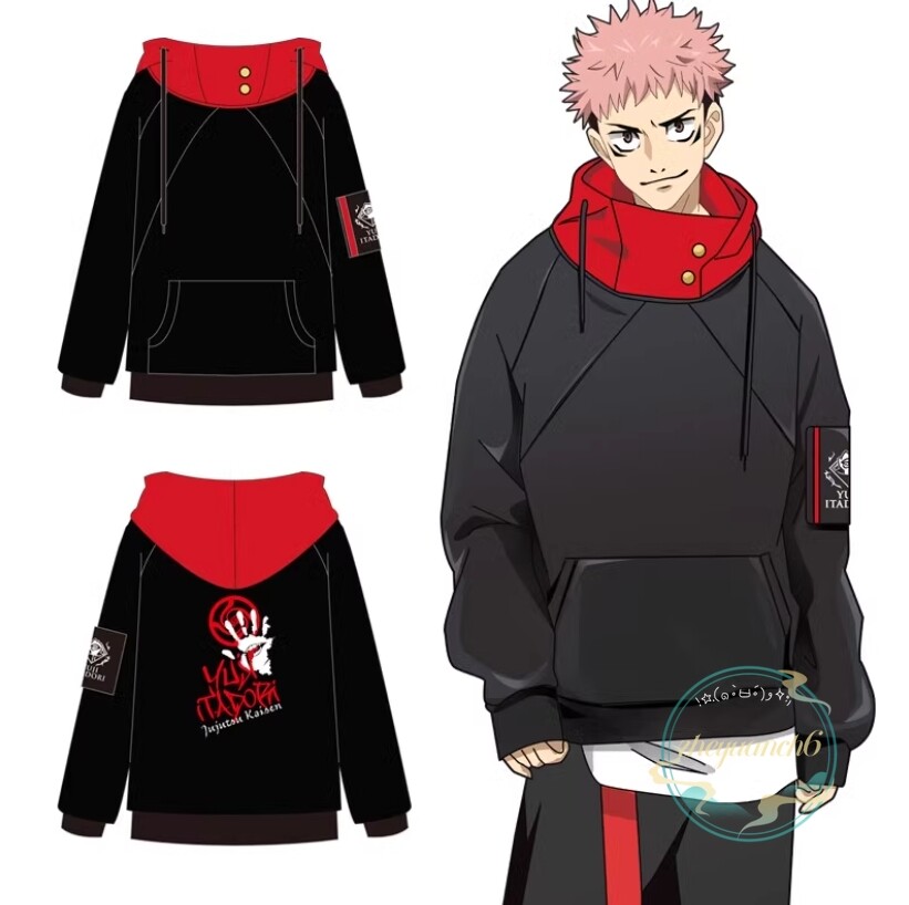 Jacket Anime Jujutsu Kaisen Itadori Yuji Hoodie Loose Casual Jacket Anime Jujutsu Kaisen Itadori Yuji Hoodie Loose Casual
