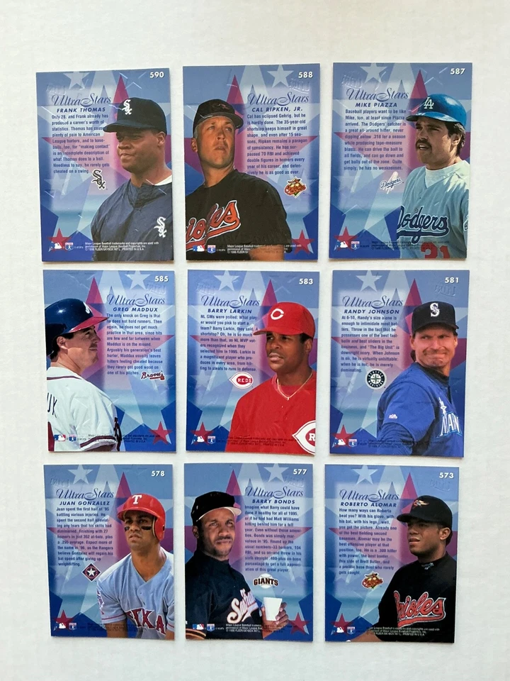 1996 Ultra Gold Medallion Baseball Cards $1.25-$3.00 Ea. Pick From List #451-600 - Image 2 of 2