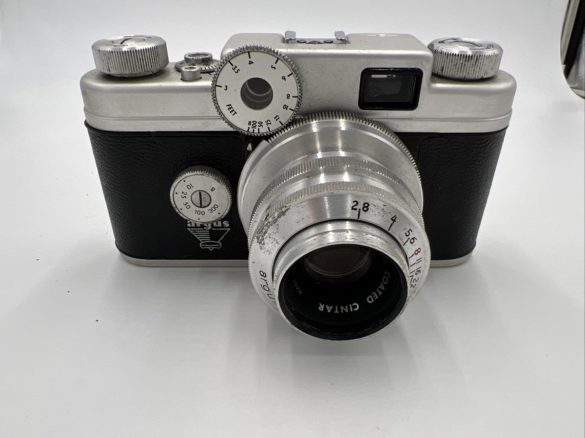 Argus C Four 35mm Rangefinder Camera with Cintar 50mm f/2.8