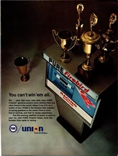 1968 UNION VINTAGE AD PURE OIL 76 MOTOR TROPHY FIREBIRD GASOLINE AWARD