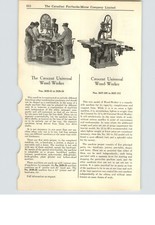 1925 PAPER AD The Crescent Universal Wood Worker Band Saw Oliver Cowan