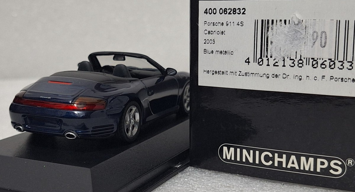 お歳暮 のし Porsche 911 (996) Carrera 4s Cabriolet 2003 Blue 1:43 乗用車