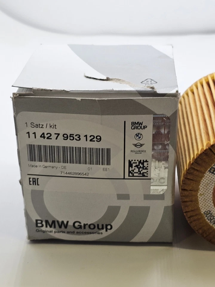 BMW Engine Oil Filter Element 11427953129 fits 2019 BMW 640i Gran Coupe Base 3.0 - Image 3 of 4