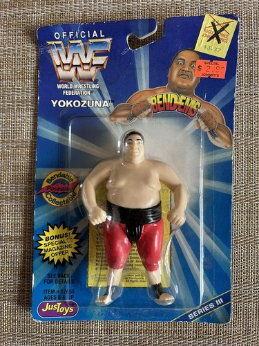 WWE WWF JusToys Bend Ems (YOKOZUNA) Series 3 1996 ...