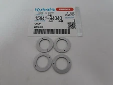 4 GENUINE KUBOTA INJECTOR WASHER W/ 2 HOLES # 15841-94040