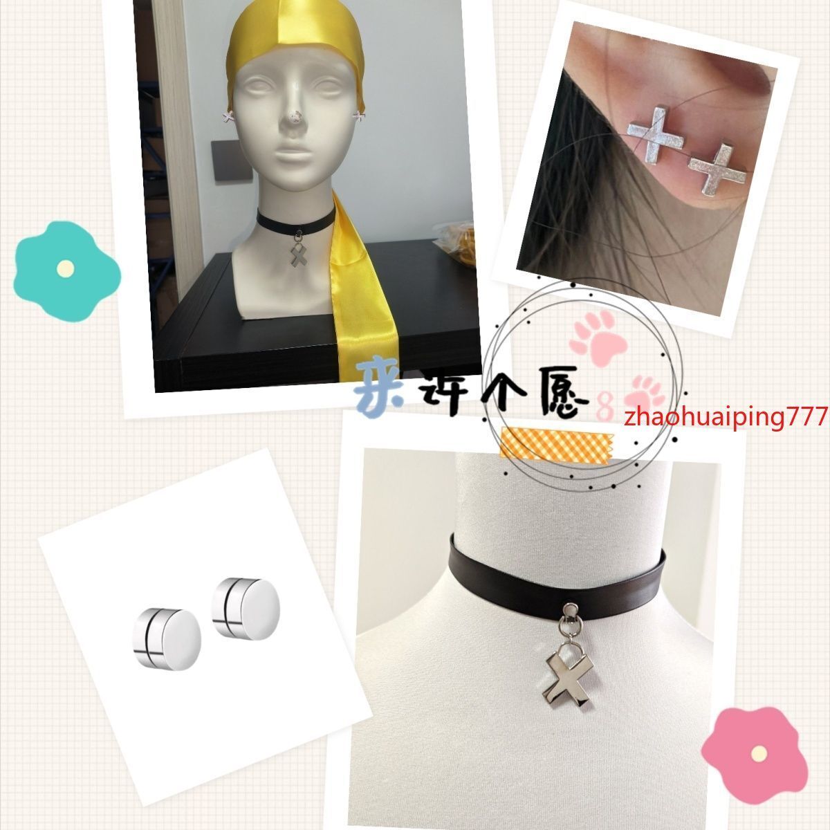 Zenless Zone Zero Asaba Harumasa Necklace Headband Ear Clip Zenless Zone Zero Asaba Harumasa Necklace Headband Ear Clip