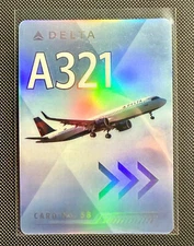 Delta Airlines Pilot Trading Card #58 Airbus A321  - 2022 Collectible Card