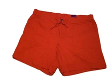 Lane Bryant Linen Blend Shorts Womens Plus Size 24 Red NWT (Sho593J)