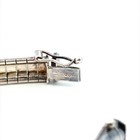 Estate Italian Sterling Silver 7.5" Omega Bracelet Safety Clasp 14.9g Patina — photo 10