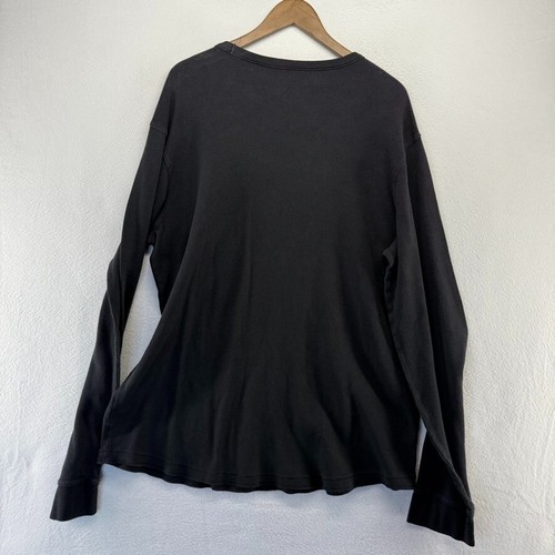 Vintage Sonoma Thermal Shirt Men's 2XL Tall 2XLT Black Base Layer Grunge y2k - Picture 7 of 8