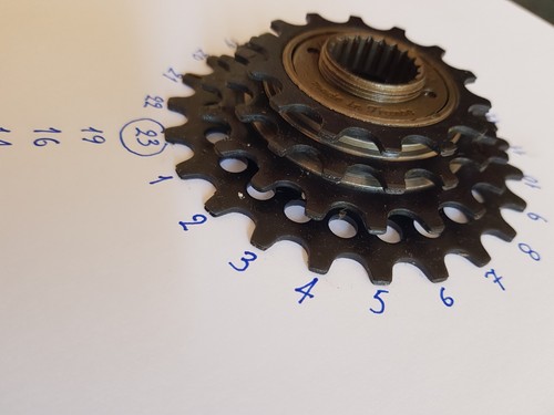 5 SPEED ROUE libre freewheel ATOM 77 34,7x100 FR made in France 5