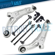 Front Lower Control Arms w/Ball Joints Sway Bars Tie Rod Ends for Chrysler 200