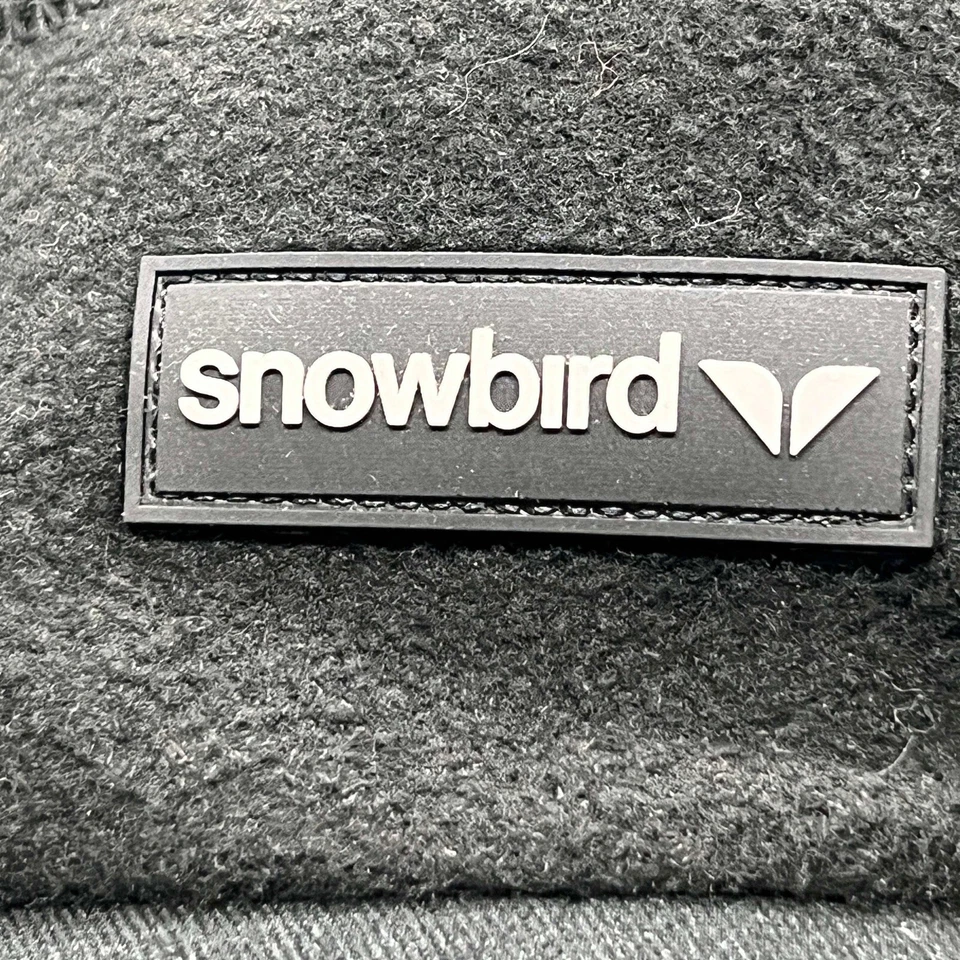 Sportique Snowbird Ski Resort 5 冬季帽子黑色抓绒帽 OS 可调羊毛 — 第 3/4 张图片
