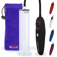 LeLuv Magna PRO+ Penis Pump | Wide Flange Cylinders | Smart LCD Screen Handle