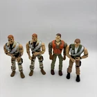 Lot of 4 Used 90s Gijoe SGT Savage Action Desert Camo Figures READ!