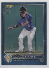 2022 Topps Chrome Ben Baller Edition Blue Refractor /75 Starling Marte #132 0t2