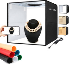 16 Inch Photo Light Box, Photography Light Box with CRI 90 224 Light Beads Dimma