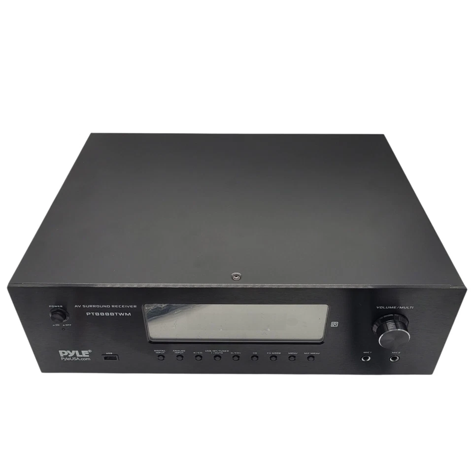 Pyle PT888BTWM.5 5.2 Channel Receiver 1000W Bluetooth Karaoke HDMI USB FM - Image 3 of 4