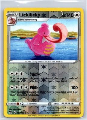 Lickilicky 114/163 Rare Battle Styles Pokemon Reverse Holo NM/M 515-11