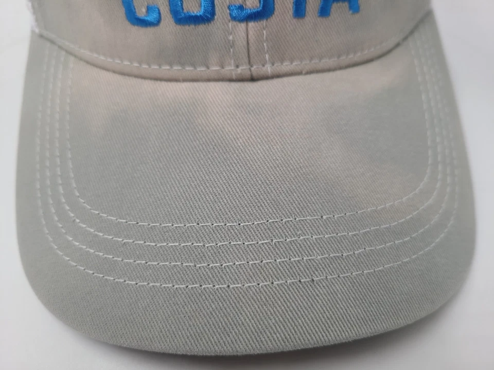 Costa Del Mar Malla Envejecida Camionero Snapback Sombrero Gorra Pez Hombres Mujeres Gris Blanco Foto 3 de 4