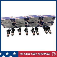 8Pcs GENUINE 17113553 Fuel Injectors For 99-07 Chevy Silverado 4.8L 5.3L 6.0L