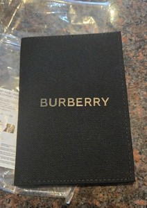 Burberry Black Passport Canvas Holder Cover