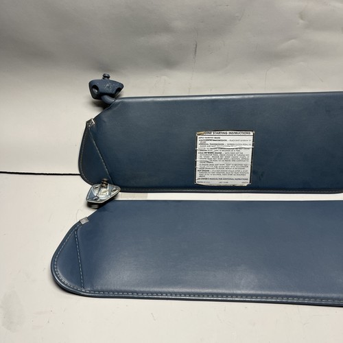 1988-1998 Sun Visors Chevy Silverado GMC Sierra 1500 2500 pair blue OEM VINYL
