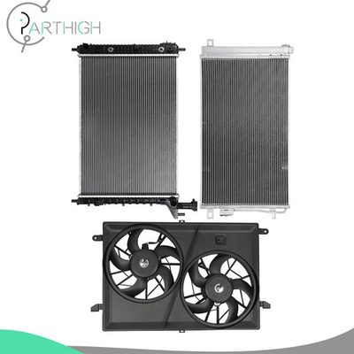 #ad Dual Cooling Fan and Radiator Condenser Electric Kit For 2008 2015 Buick Enclave $238.50