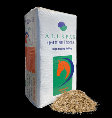 Allspan German Horse Leinenstroh 20 kg Flachs Einstreu Pferde staubarm saugstark