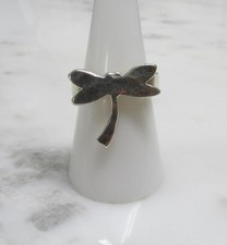 Mexico Unisex Sterling Silver Dragonfly Ring  Size 8.25  7.7g  6-D604