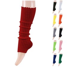 Buauty 80s 90s Leg Warmers for Women, Neon Ribbed Leg Socks, Stylish Accessories