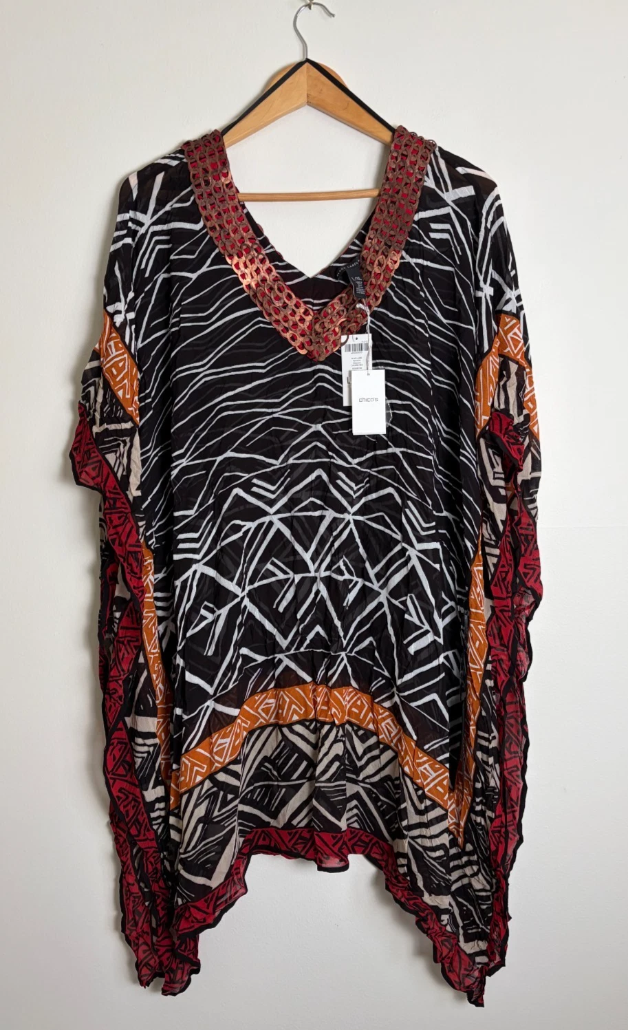 Chicos Black Label Poncho, Size L/XL, NWT
Opens in a new window or tab