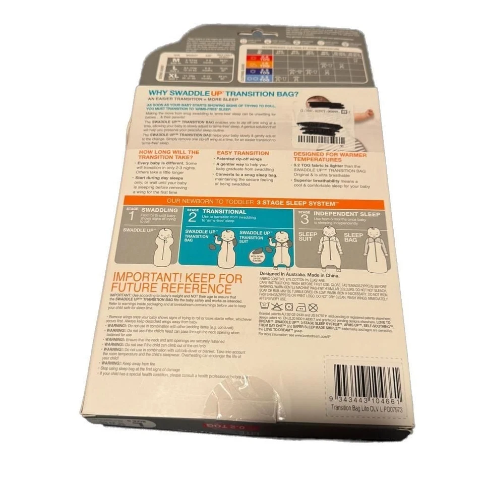 Bolsa de transición Love to Dream Swaddle Up Foto 2 de 4