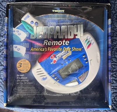 Tiger Jeopardy! Remote Handheld Electronic Game 2002 Ages 8+ Quiz Show See Below