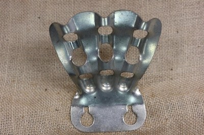 Vintage 3/8  Flag Holder Holds 3 Flags Bracket Wall Mount USA Made Tarnish speck