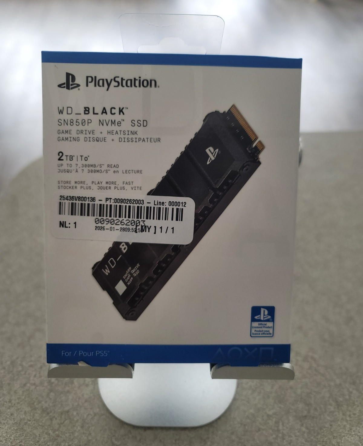 WD_BLACK 2TB SN850P NVMe SSD for PS5