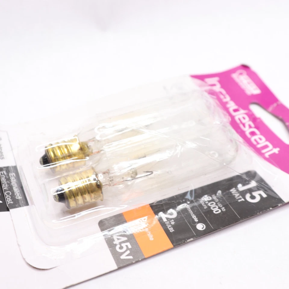 (2-Pk) Feit Electric Light Bulb Candelabra Dimmable Soft White BP15T6/2-145/HDRP - Image 3 of 4