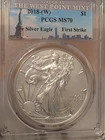 2018-W  First Strike  American Silver Eagle Graded PCGS MS70 659919.70/35901211