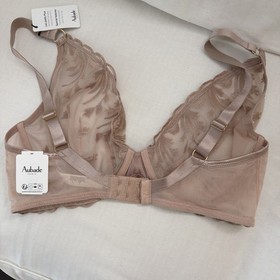 Aubade 34F Women's Underwire Sheer Triangle Bra NWT Style 6DF12_SANR