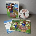Mario Super Sluggers Nintendo Wii 2008 Complete W/ Manual CIB TESTED & WORKS