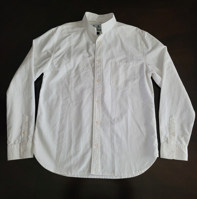 Barbour White Oxford Shirt Slim Fit Medium