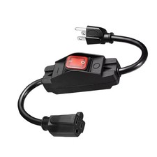 For Workshop 3-Prong Extension Cord with On/Off Switch Waterproof 15A Grounded