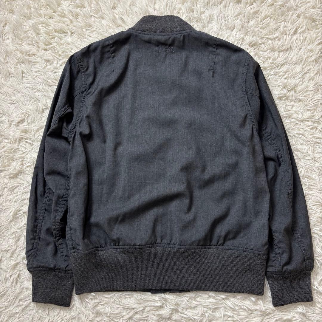 Engineered Garments Aviator Jacket Dark Gray Wool… - image 10