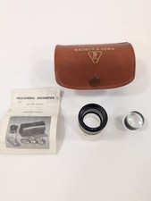 Vintage Bausch  Lomb Measuring Magnifier Loupe w/ Leatherette Case 81-34-35